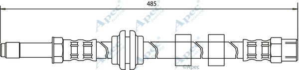 APEC BRAKING Bremžu šļūtene HOS3016